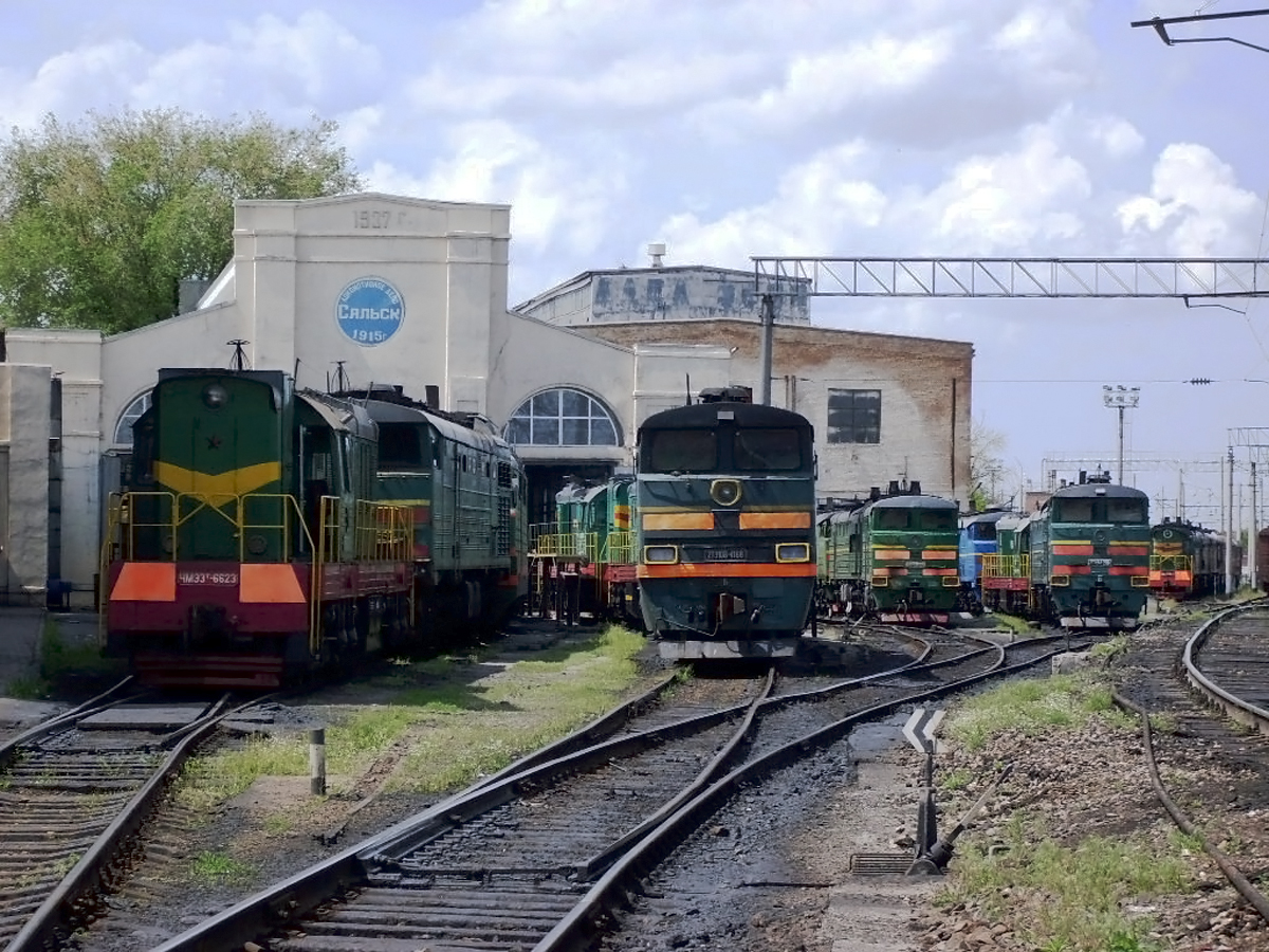 ЧМЭ3Т-6623; 2ТЭ10В-4168; 2ТЭ10У-0460; 2ТЭ10М-2916