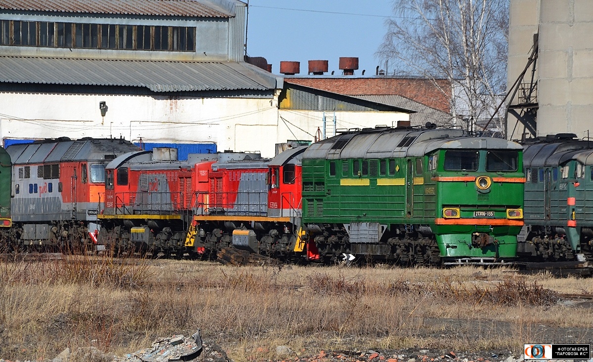 ТЭП70-0181; ТЭМ2-6044; ТЭМ2-5965; 2ТЭ116-135А